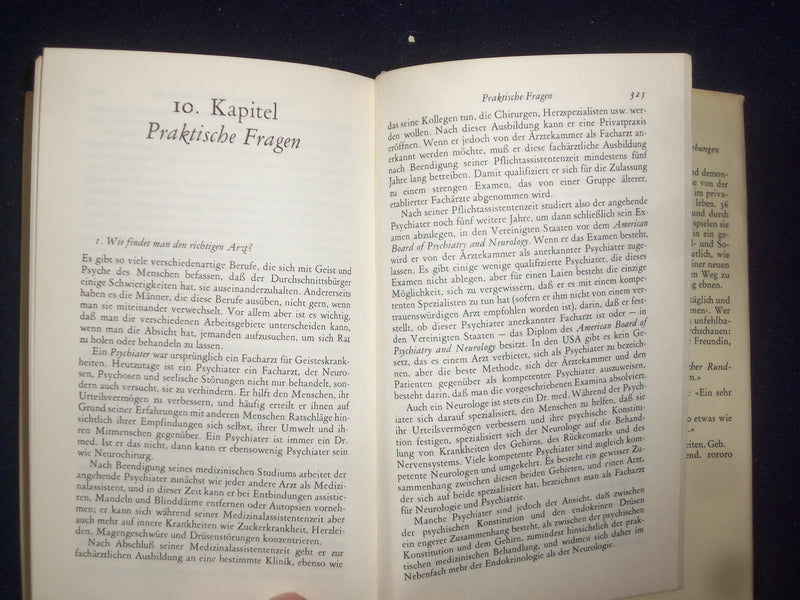 1968 SPRECHSTUNDEN FUR DIE SEELE HARDCOVER BOOK -DR. ERIC BERNE GERMAN - KD 9016