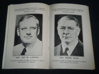 1936 OCT 16 NINTH WARD REPUBLICAN VARIETY SHOW & DANCE PROGRAM - NEWARK - J 4142