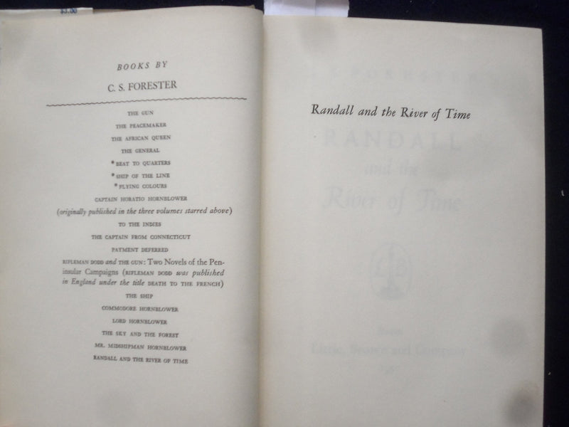 1950 RANDALL AND THE RIVER OF TIME HARDCOVER BOOK BY C.S. FORESTER - KD 8847