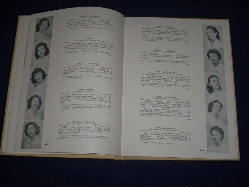 1946 LA CAMOANA YEARBOOK - MONTCLAIR TEARCHERS COLLEGE - MONTCLAIR, NJ - YB 89