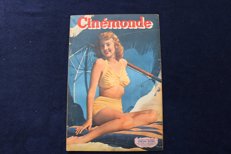 1947 MAY 6 CINEMONDE MAGAZINE - RENEE SANIT-CYR & EVELYN KEYES COVER - E 23905