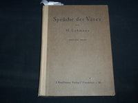 1922 SPRUCHE DER VATER VON M. LEHMANN HARDCOVER BOOK- GERMAN & HEBREW - KD 5633T