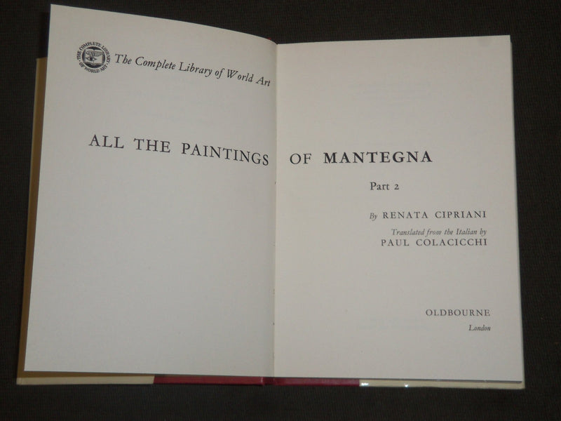 1963 ALL THE PAINTINGS OF MANTEGNA VOLUME 1 & 2 - NICE PRINTS - J 5197