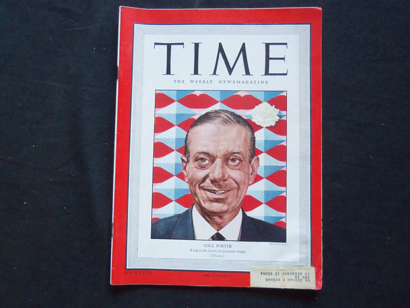 1949 JANUARY 31 TIME MAGAZINE - COLE PORTER - T 1160