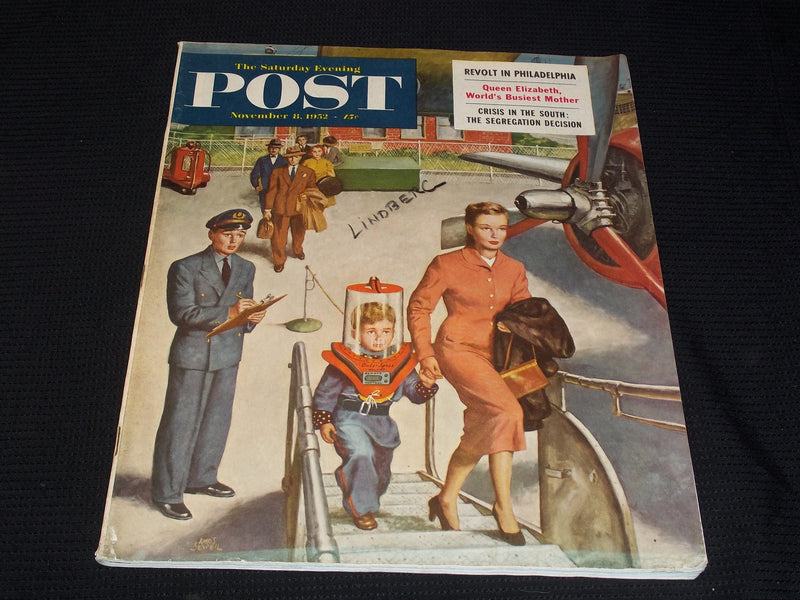 1952 NOVEMBER 8 THE SATURDAY EVENING POST MAGAZINE - ILLUSTRATED COVER - E 5844