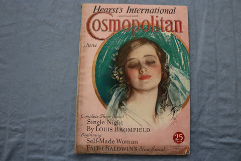 1932 JUNE COSMOPOLITAN MAGAZINE - HARRISON FISHER COVER - GREAT ADS - ST 1001T