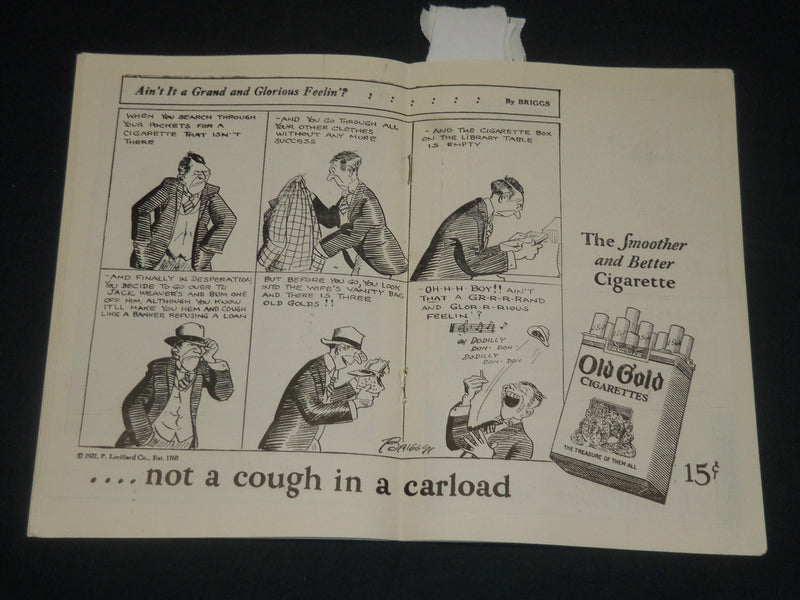 1927 BEHOLD THIS DREAMER - CORT THEATRE PROGRAM - NEW YORK - J 5674