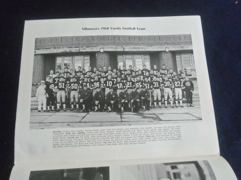 1968 NOV 23 FOOTBALL PROGRAM - VILLANOVA UNIV VS WEST CHESTER UNIV - SP 1215D