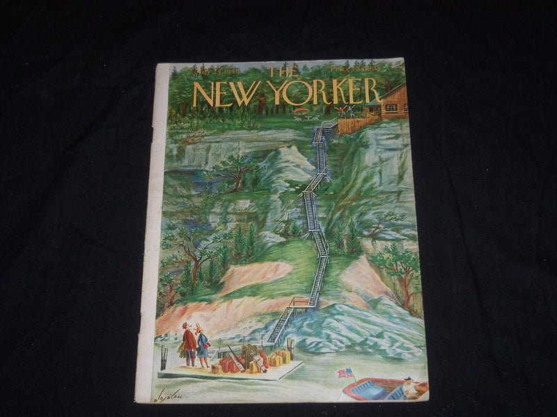 1948 JULY 24 THE NEW YORKER MAGAZINE - ILLUSTRATED COVER - NY 221