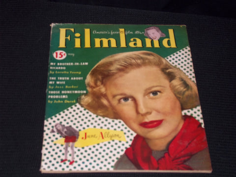 1950 MAY FILMLAND MAGAZINE - JUNE ALLYSON FRONT COVER - E 15243