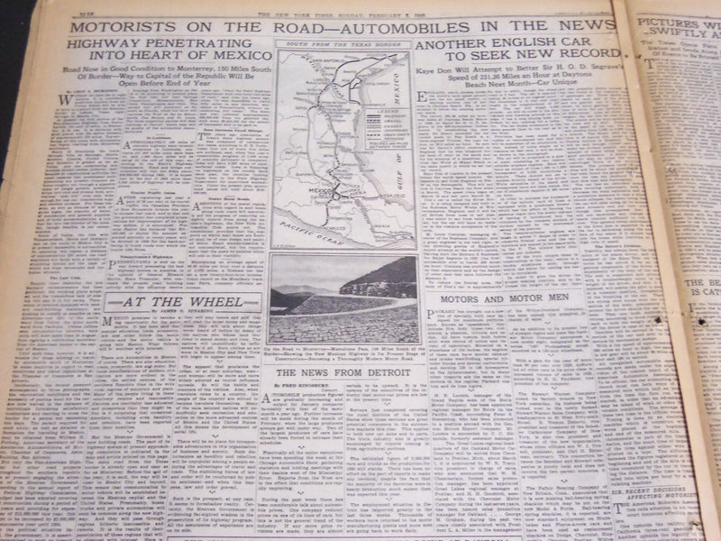 1930 FEB 2 NEW YORK TIMES SPECIAL & AUTO - BIG BILL TILDEN IN ACTION - NT 7002