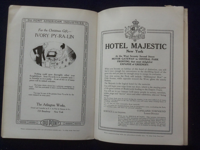 1917 SEP-OCT THE LOG OF THE CIRCUMNAVIGATORS CLUB SOFTCOVER BOOK - K 181