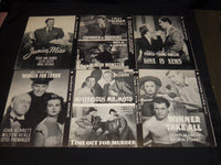 1930'S-1940'S MOVIE NEWS RELEASES - NTA ASSOCIATION LOT OF 14 - K 46
