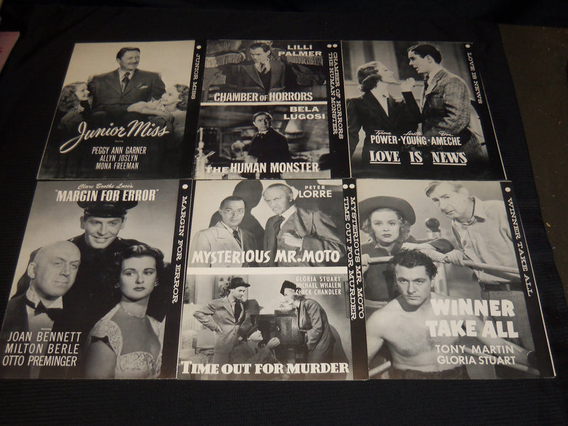 1930'S-1940'S MOVIE NEWS RELEASES - NTA ASSOCIATION LOT OF 14 - K 46
