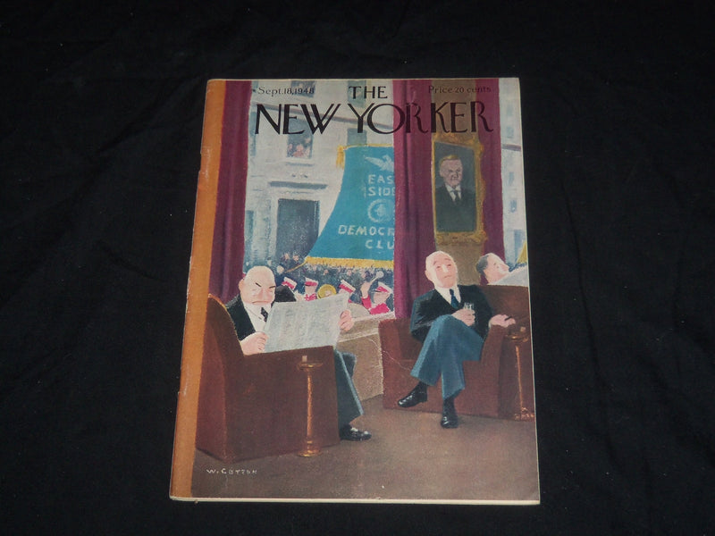 1948 SEPTEMBER 18 THE NEW YORKER MAGAZINE - ILLUSTRATED COVER - NY 229