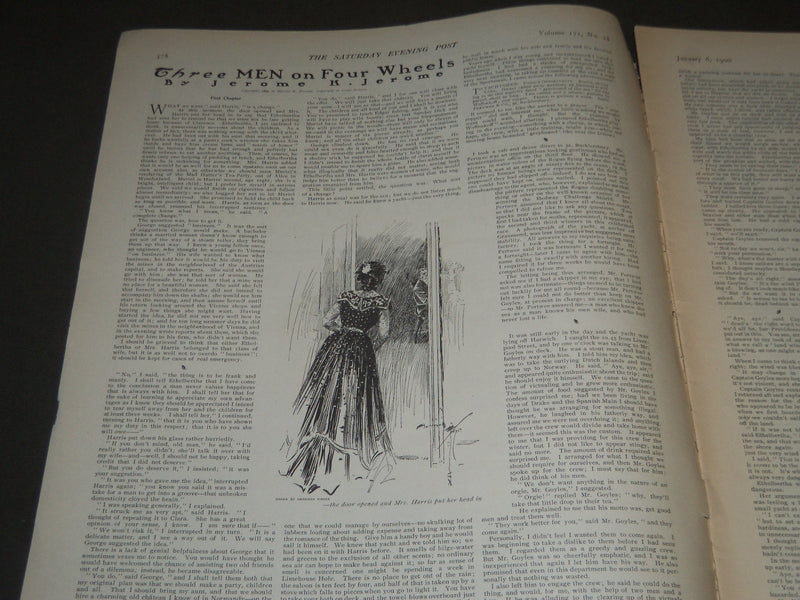 1900 JANUARY 6 THE SATURDAY EVENING POST MAGAZINE - ILLUSTRATED COVER - SP 565