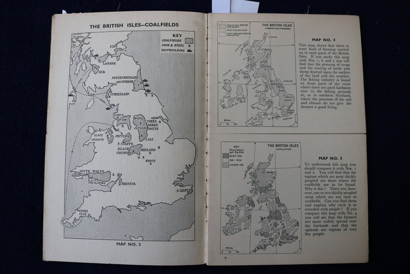 1900'S LIFE & WORK IN THE BRITISH ISLES - LOOK & LEARN - MAPS -GEOGRAPHY - K 878