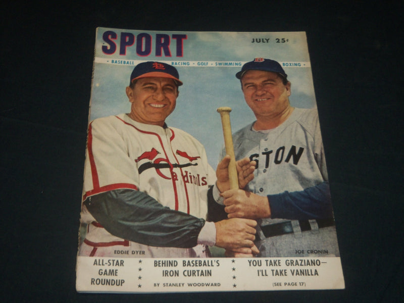 1947 JULY SPORT MAGAZINE - EDDIE DYER & JOE CRONIN COVER - GREAT PHOTOS - B 6786