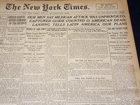 1916 JUNE 23 NEW YORK TIMES - OUR MEN SAY MEXICAN ATTACK UNPROVOKED - NT 8624