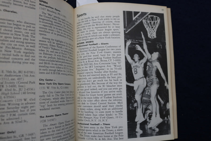 1960-1961 THE IVY LEAGUE GUIDE TO NEW YORK SOFTCOVER BOOK - K 971