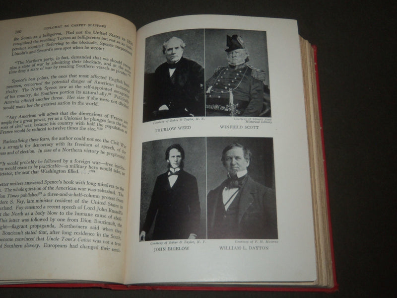 1945 DIPLOMAT IN CARPET SLIPPERS BY JAY MONAGHAN BOOK- FIRST EDITION - KD 4423