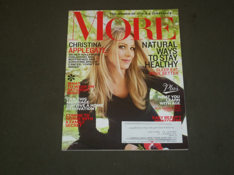 2012 NOVEMBER MORE MAGAZINE - CHRISTINA APPLEGATE COVER - B 2331