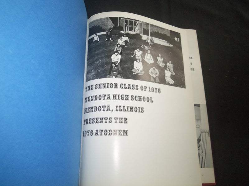 1976 ATODNEM MENDOTA HIGH SCHOOL YEARBOOK - MENDOTA, ILLINOIS - YB 2531