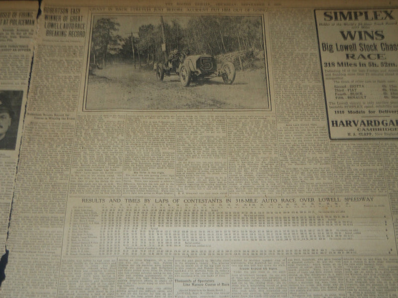 1909 SEPTEMBER 9 THE BOSTON HERALD - PEARY STORY OF DASH TO NORTH POLE - BH 202