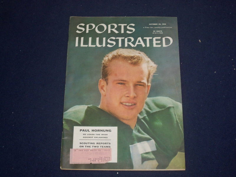 1956 OCTOBER 29 SPORTS ILLUSTRATED MAGAZINE - PAUL HORNUNG COVER - ST 6765
