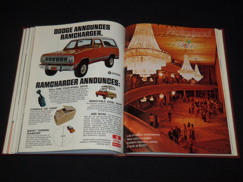 1974 JANUARY-DECEMBER THE MOTOR LAND MAGAZINE BOUND VOLUME - 6 ISSUES - KD 704W
