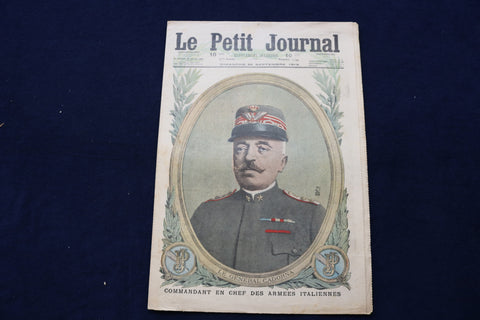 1916 SEP 24 LE PETIT JOURNAL SUPPLEMENT ILLUSTRE MAGAZINE -GEN. CADORNA- NP 8781