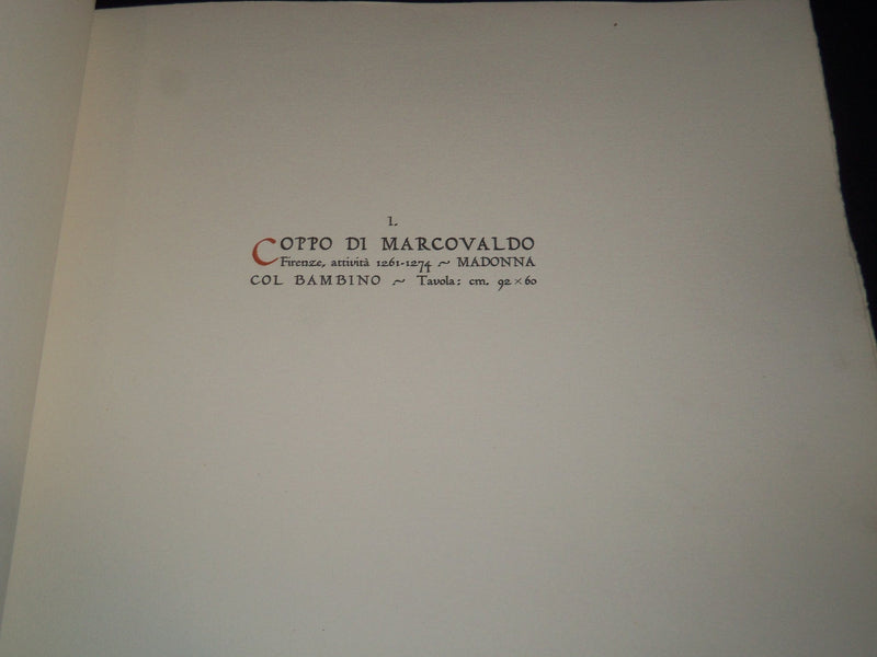 1938 GEMME D'ARTE ANTICA ITALIANA VOLUME - LIMITED #123 - ITALIAN - Z 80