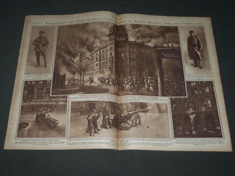 1919 MARCH 27 MID-WEEK PICTORIAL MAGAZINE SECTION -CIVIL WAR IN GERMANY- NP 2854