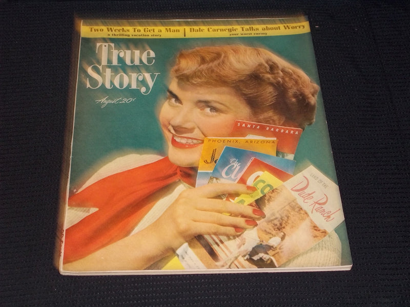 1949 AUGUST TRUE STORY MAGAZINE - NICE FASHION FRONT COVER - E 15100