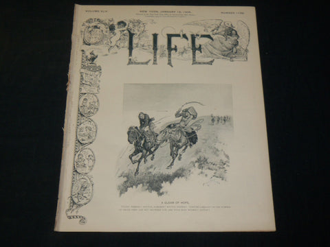 1905 JANUARY 12 LIFE MAGAZINE - REMINGTON - JAMES M. FLAGG ILLUS. - B 4589W