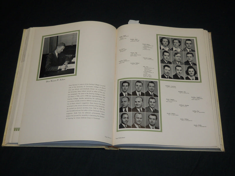 1942 CINCINNATIAN UNIVERSITY OF CINCINNATI YEARBOOK - NICE PHOTOS - YB 1944