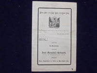 1910 JOEL BENEDICT ERHARDT MEMORIAL SOFTCOVER BOOKLET - K 230