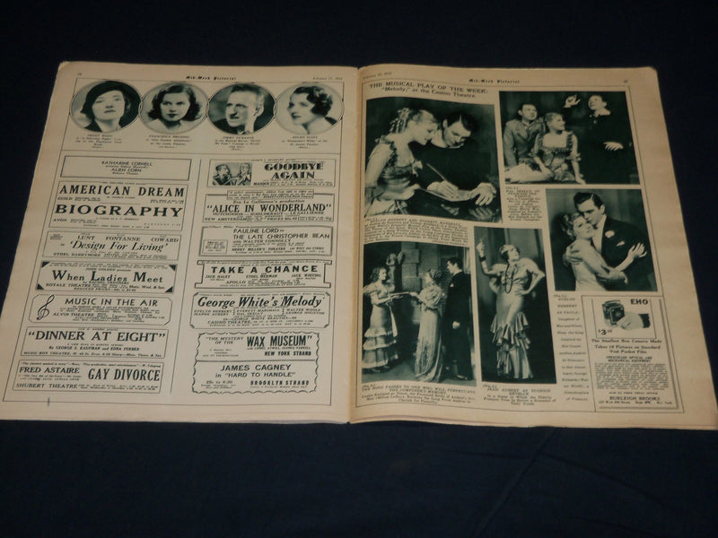 1933 FEBRUARY 25 MID-WEEK PICTORIAL MAGAZINE SECTION - HOOVER - GEHRIG - NP 4526