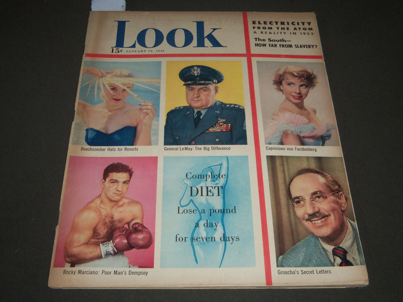 1952 JANUARY 15 LOOK MAGAZINE - ROCKY MARCIANO - MARX - ST 5092