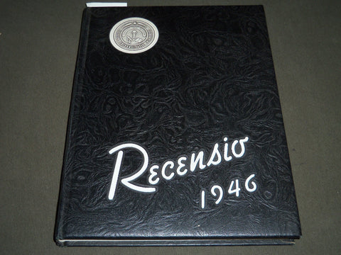 1946 THE RECENSIO MIAMI UNIVERSITY YEARBOOK - SID GILLMAN - OHIO- YB 1067