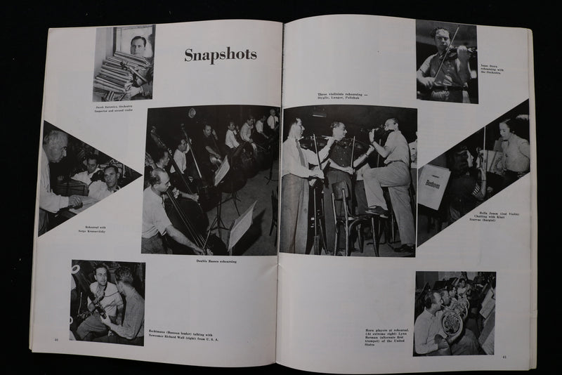 1951 ISRAEL PHILHARMONIC ORCHESTRA PROGRAM - K 2272