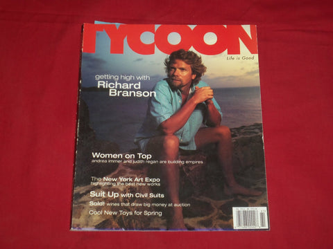 2001 SPRING TYCOON MAGAZINE - RICHARD BRANSON COVER - RC 941