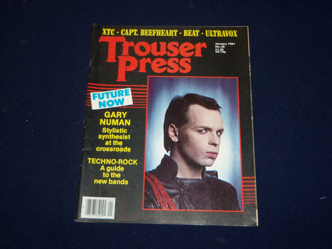1981 JANUARY TROUSER PRESS MAGAZINE - GARY NUMAN COVER - SP 9609