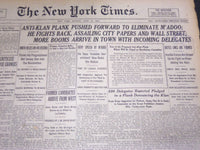 1924 JUNE 23 NEW YORK TIMES - ANTI-KHAN PLANK PUSHED ELIMINATE M'ADOO - NT 5092