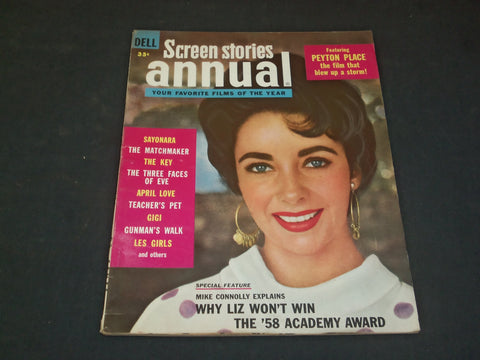 1959 SCREEN STORIES MAGAZINE - FAVORITE FILMS OF THE YEAR - LIZ TAYLOR - SP 8172