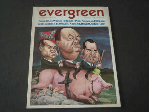 1968 NOVEMBER EVERGREEN MAGAZINE NO. 60 - GREAT COVER - NIXON - CW 954