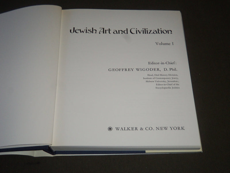 1972 JEWISH ART AND CIVILIZATION BOXED SET BY GEOFFREY WIGODER 2 BOOKS - R 254