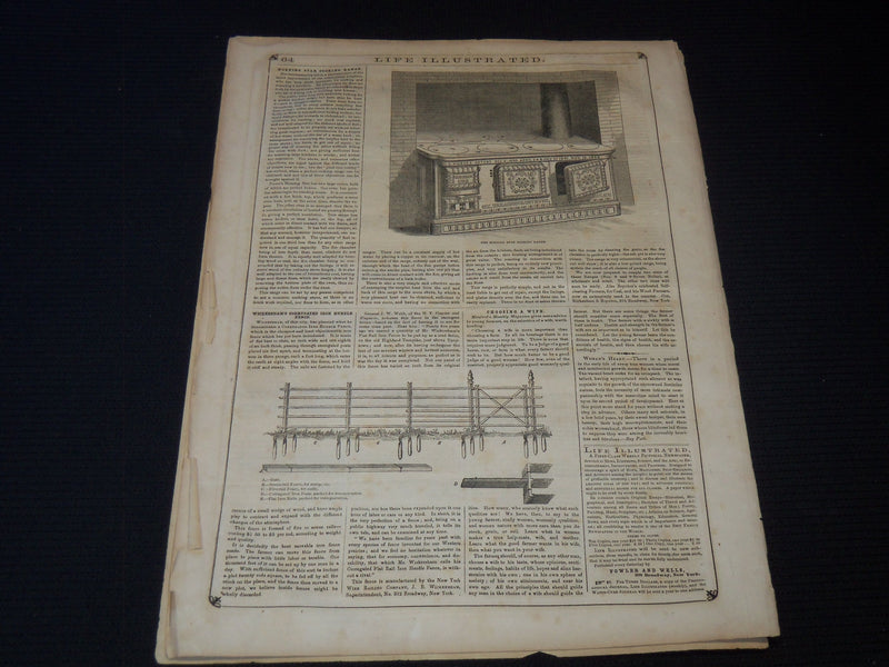 1857 JUNE 20 LIFE ILLUSTRATED NEWSPAPER - THE HISTORY OF COMETS - NP 5932