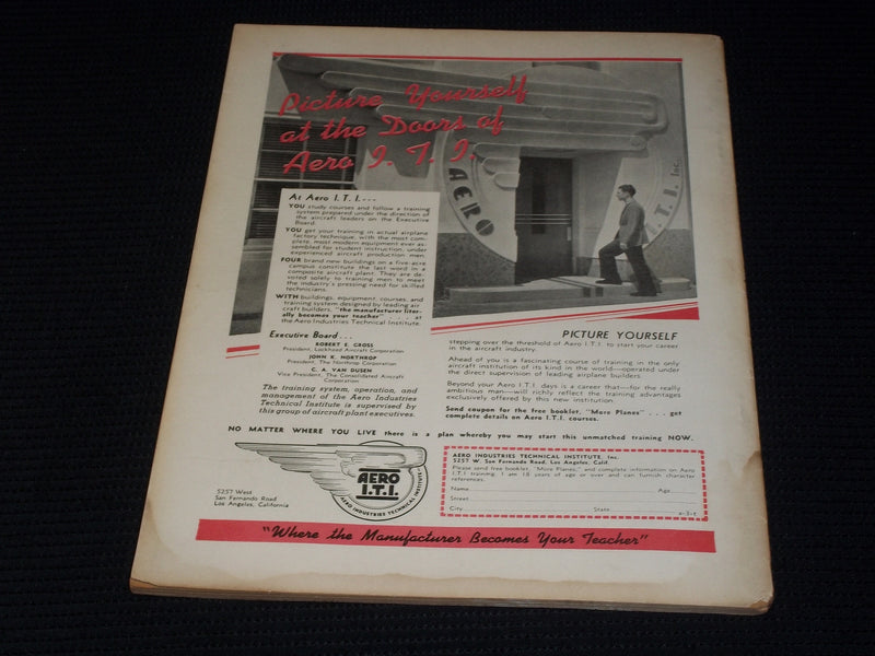 1937 NOVEMBER AIR TRAILS MAGAZINE - U.S. ARMY PLANE COVER - E 7057