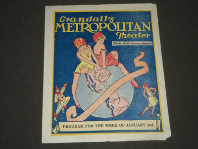 1927 JANUARY 2 CRANDALL'S METROPOLITAN THEATRE PROGRAM - J 2397